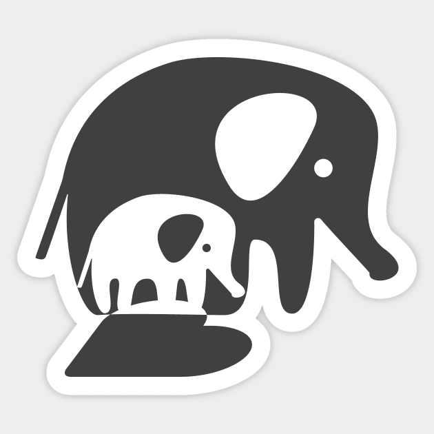 Love Elephants Sticker by avogday